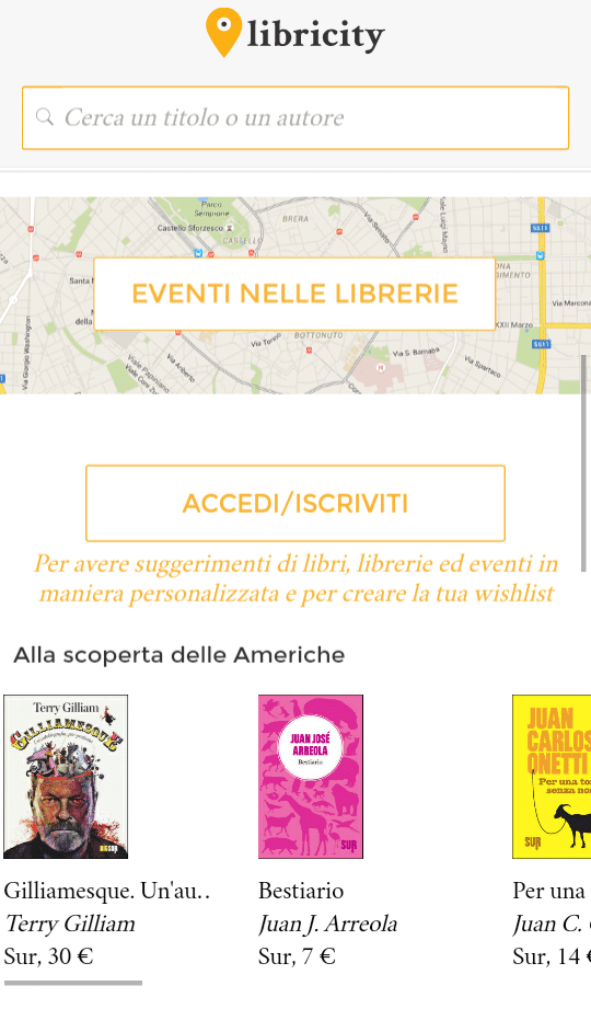 Libricity per cercare un libro nella libreria più vicina