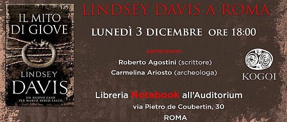 Lindsey Davis a Roma con “Il Mito di Giove”
